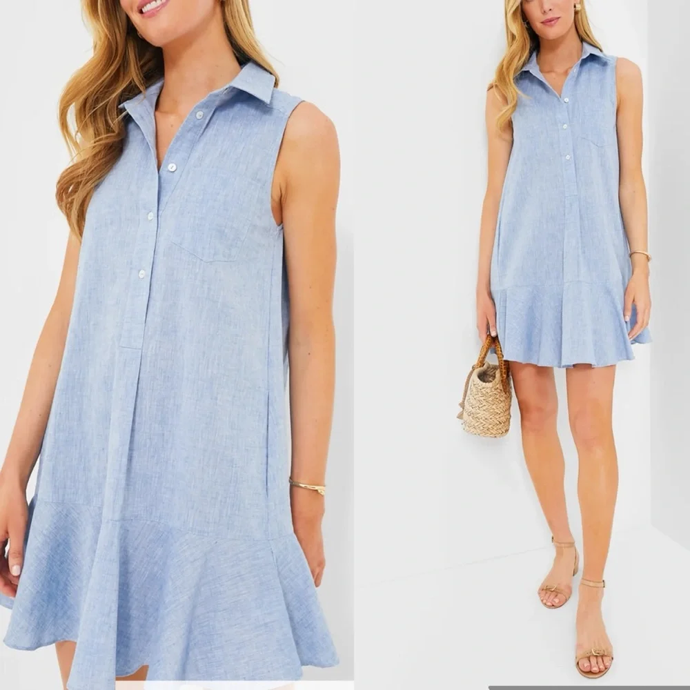 Tuckernuck Chambray Sleeveless Callahan Shirt Dress Various NEW